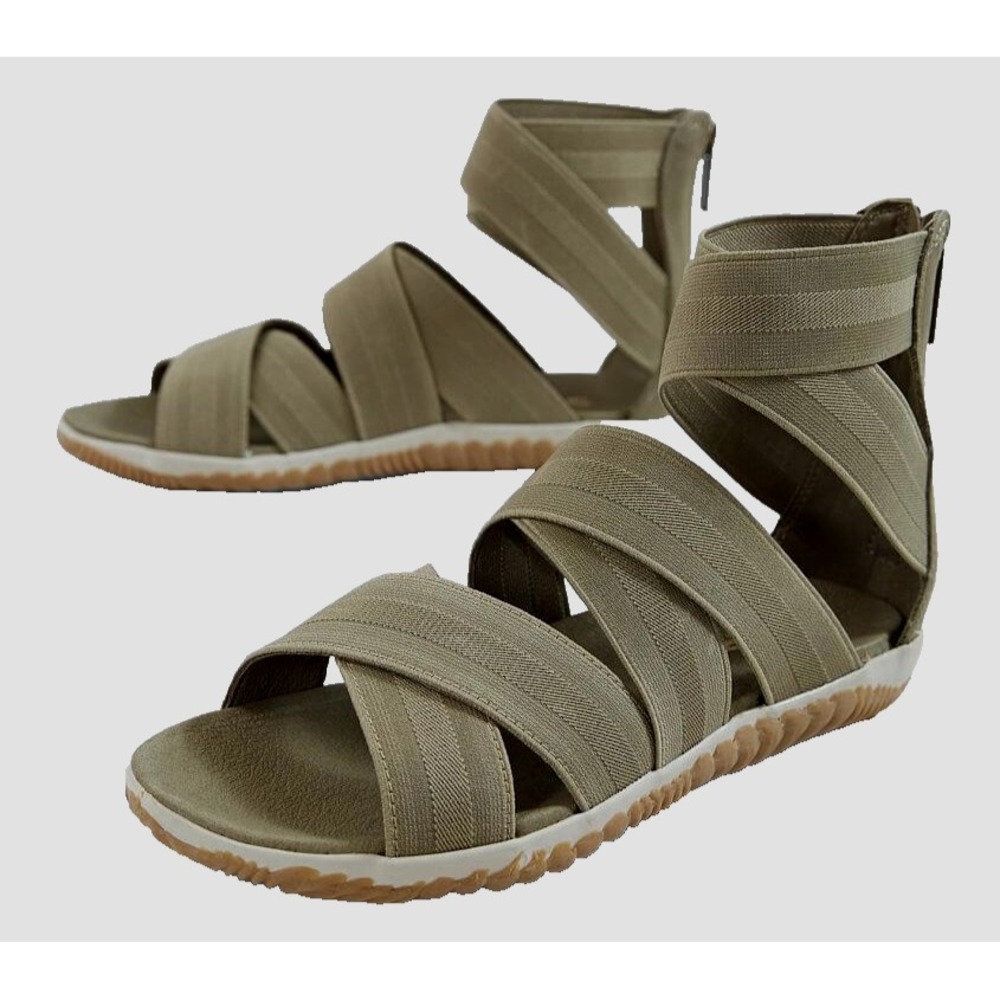 Sorel Out 'N About Plus Strappy Sandals Sage Green Womens 8.5 UK 6.5 EU 39.5